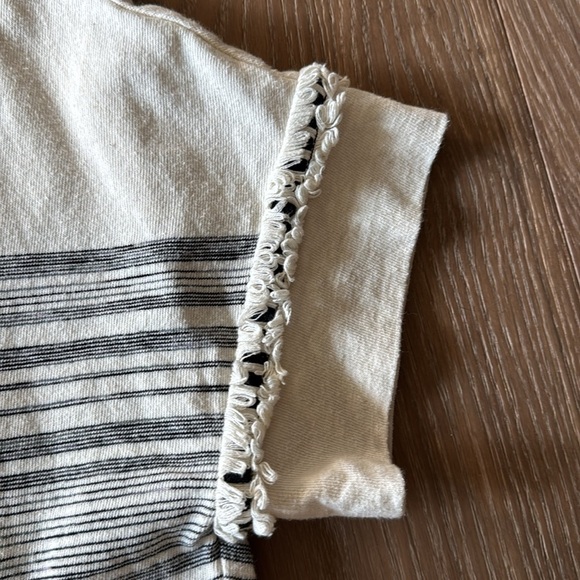 Anthropologie Eva Franco Nantucket Top Womens L Black/cream Nautical Bohemian - Picture 6 of 11